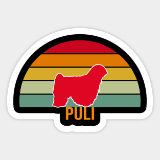 Puli Vintage Silhouette Sticker